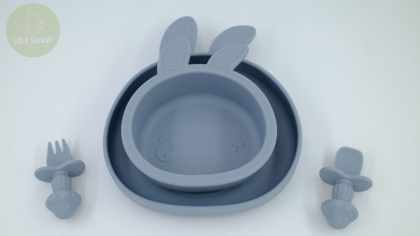 Bunny Silicone Feeding Set